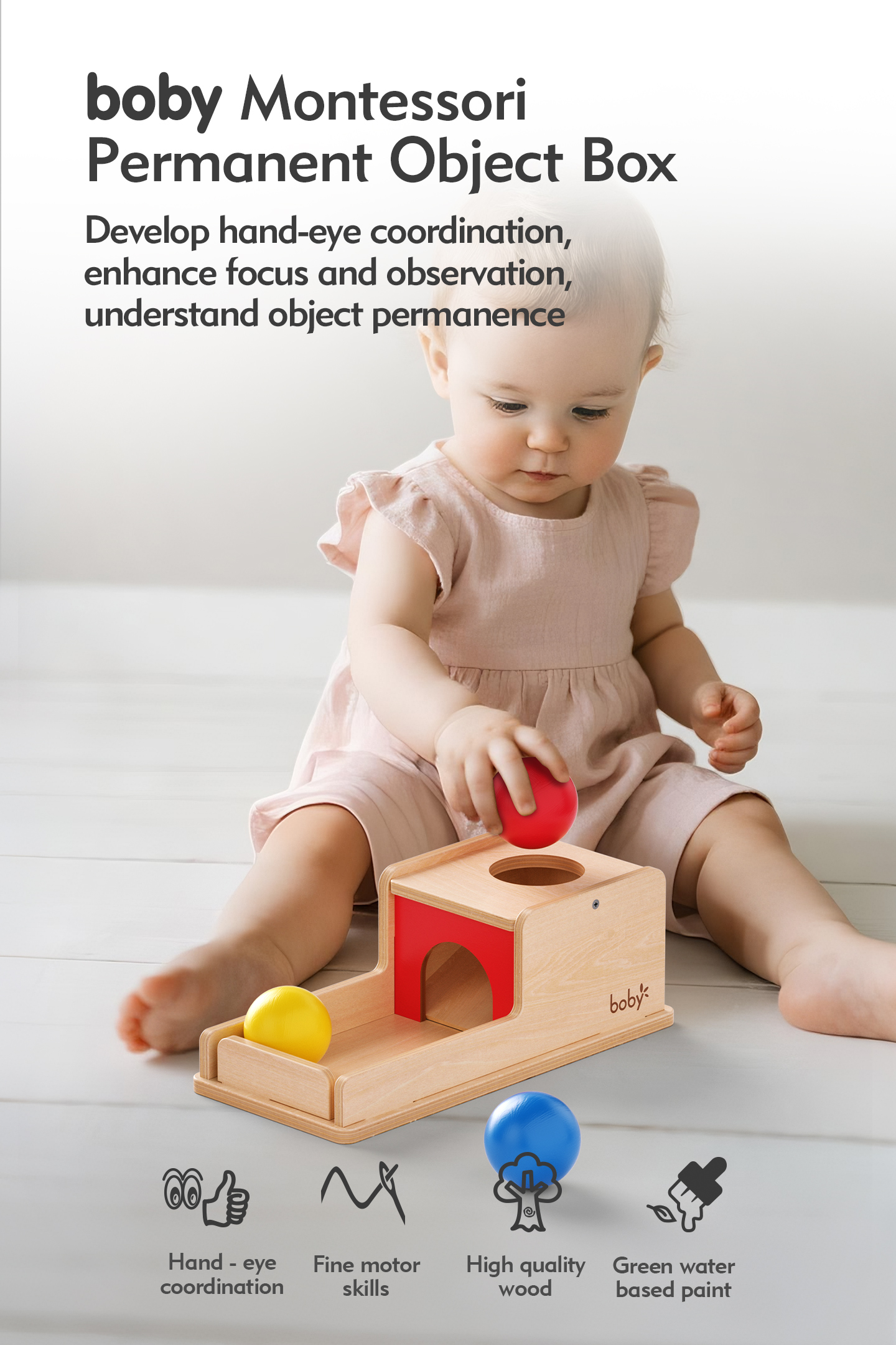 Wooden Montessori Educational Toys for Infants