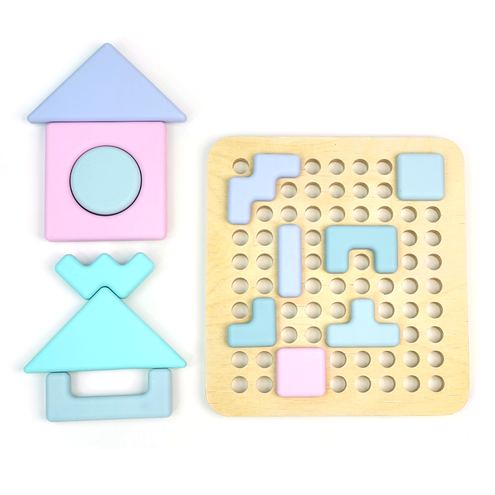 Free Bpa Silicone Educational Learning Toys Puzzle for Children Toys With Puzzle for Baby Preschool Education Gift Toy