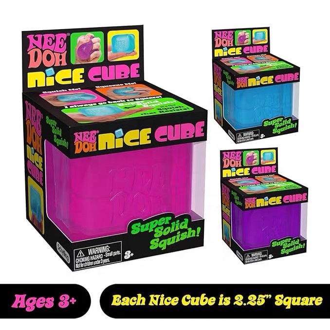Hot Sale Nice Cube Squishy Fidget Toy Soft Squeeze Stress Cube Anti Anxiety Decompression Sensory Squish Toys for Stress Relief