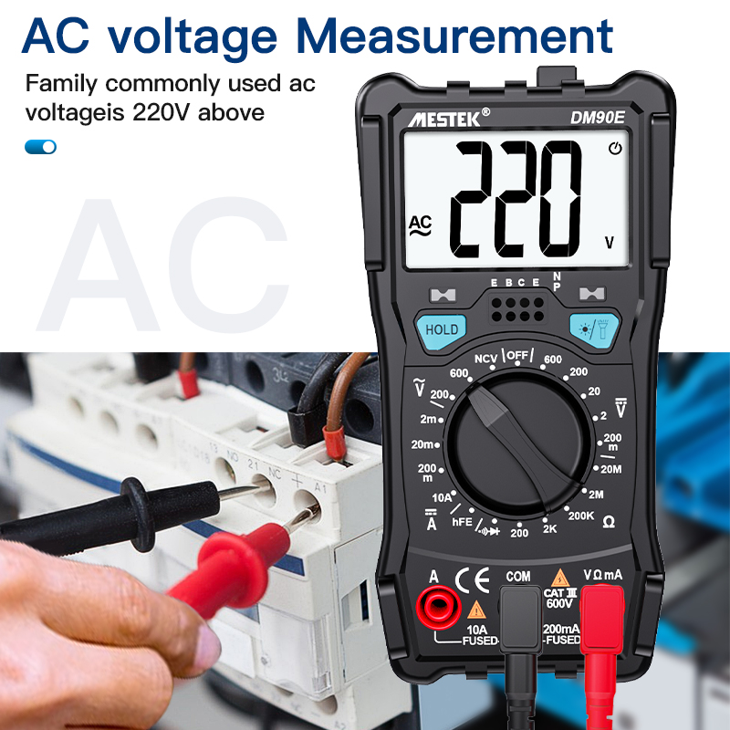 Digital Multimetro Amp Ohm Voltmeter Multitester Small Popular Multimeter With Backlight Digital Multimeter For Sale