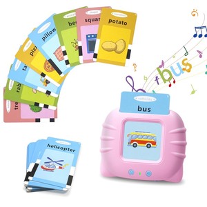 112 Pcs 40 Languages Musical Baby Flash Cards Educational Toy with ABS Plastic Battery Mini Learning Machine for Kids