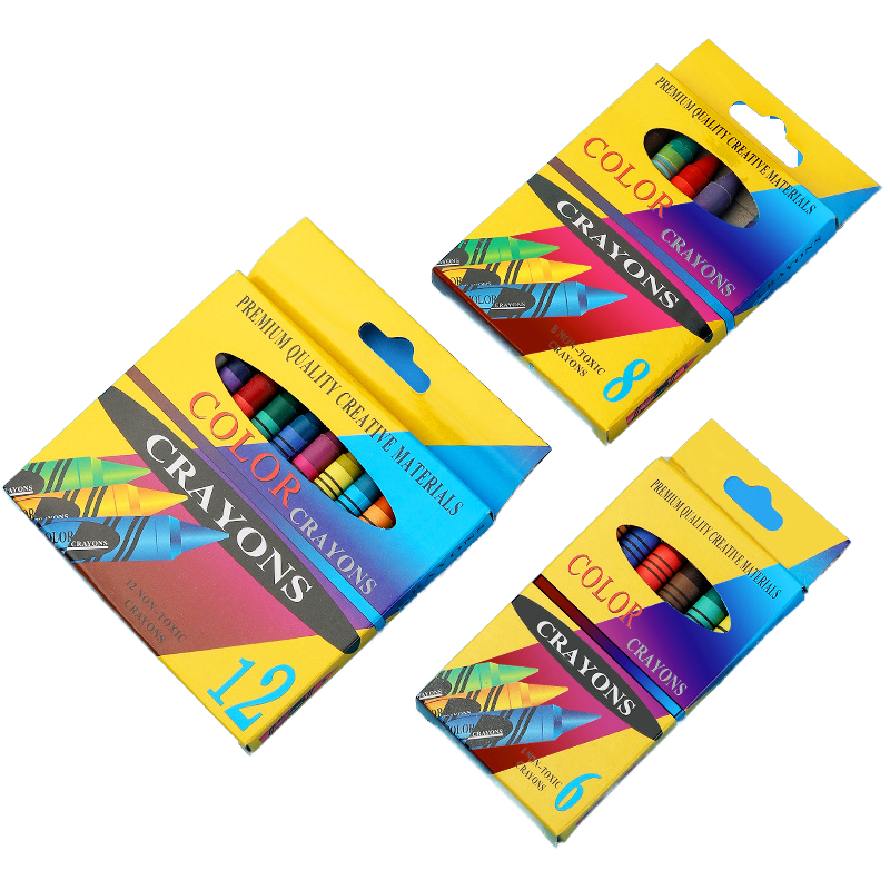 Jinyan 24-Color Non-Erasable Wax Crayons Back to School Supplies Set for Preschool and Kindergarten Customizable