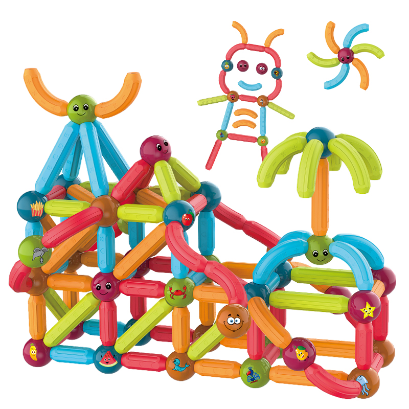 Children Developmental Play Construction Set Stem Learning Magnetic Sticks and Balls Building Blocks Toys