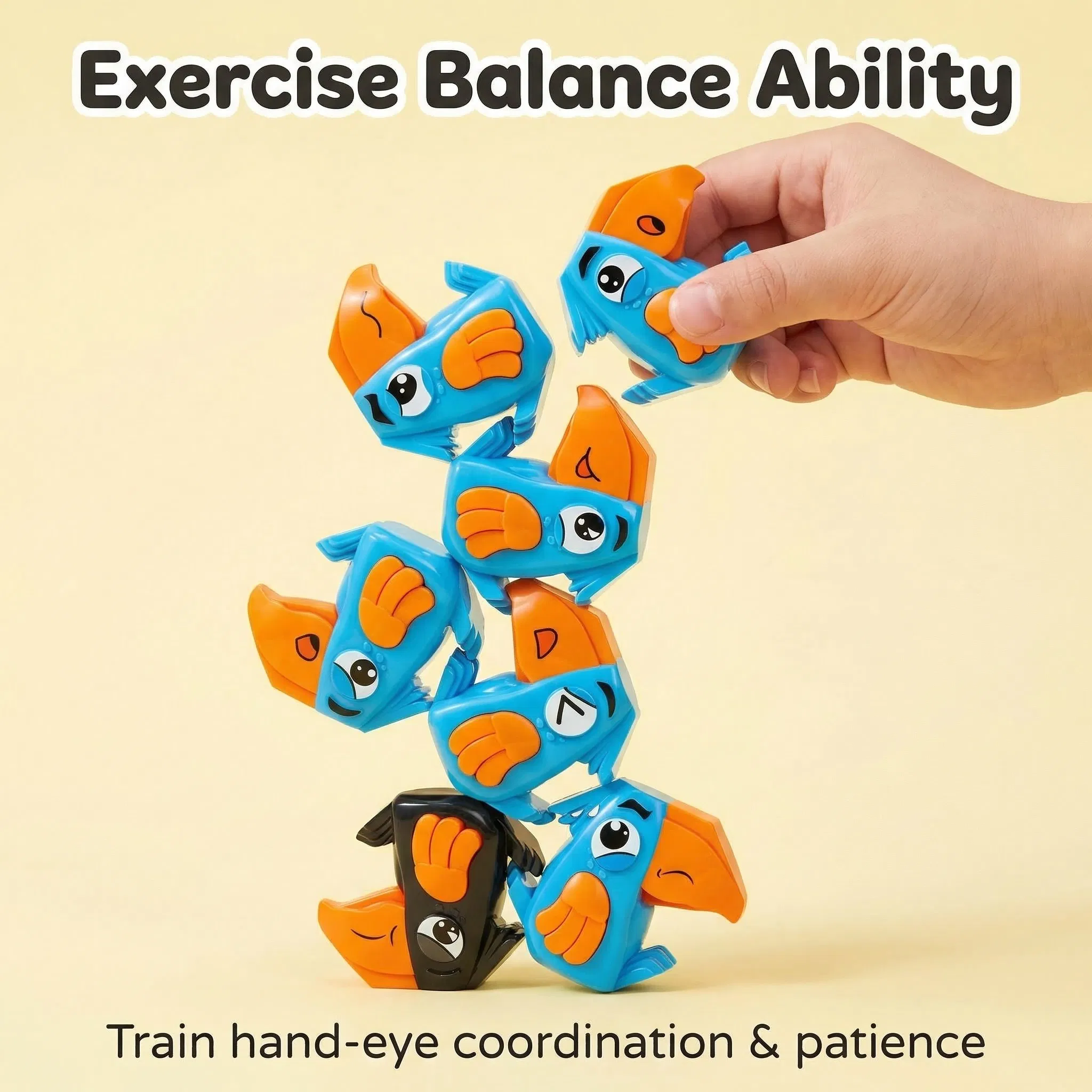Children Educational Big Mouth Bird Stacking Game Kid Juguetes Toy Family Interactive Desktop Balance Training Toy for Kids Party Play