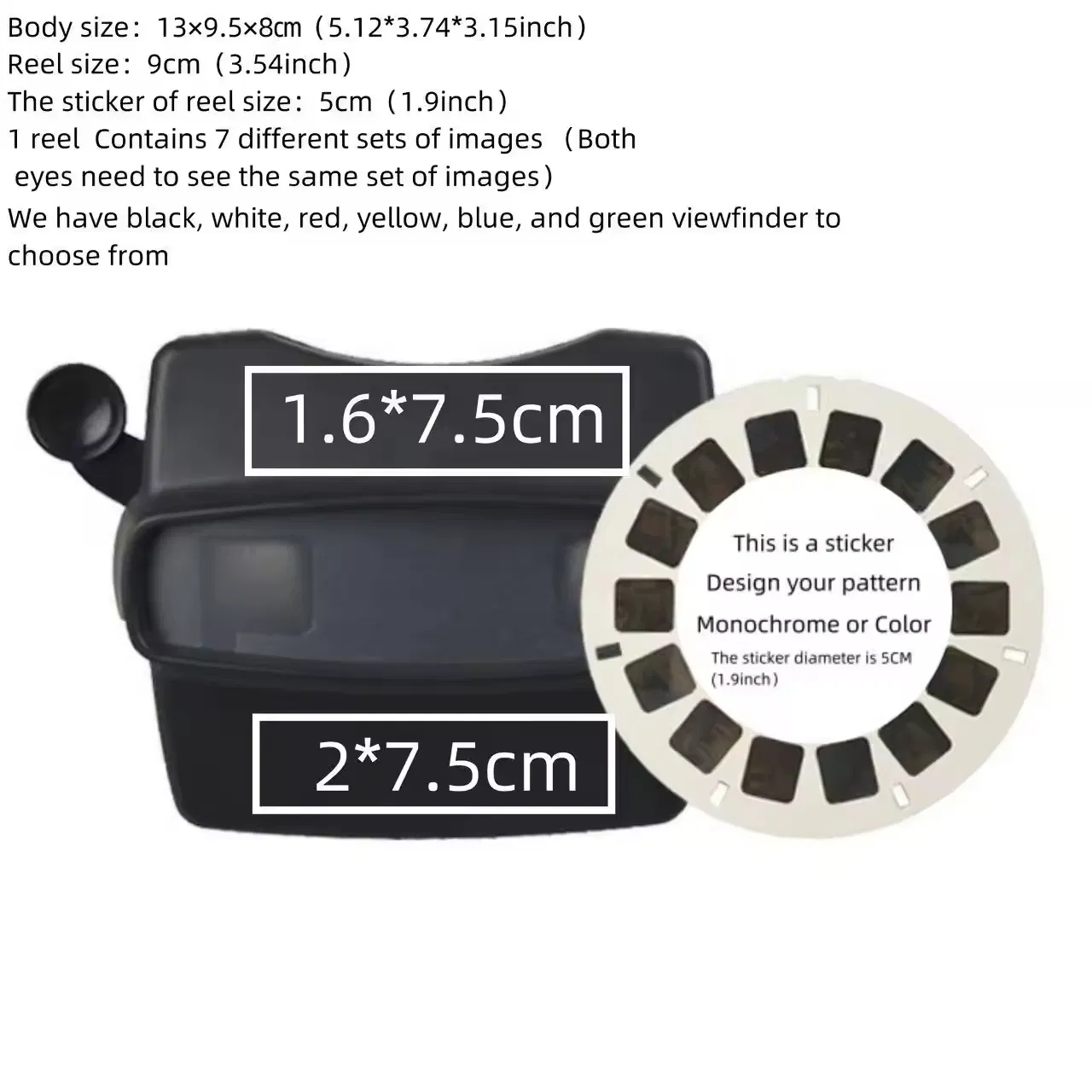 Children Science Education Toys Discovery Photo Slide Viewer 3D View Master with Animal Reel for Kids Toys