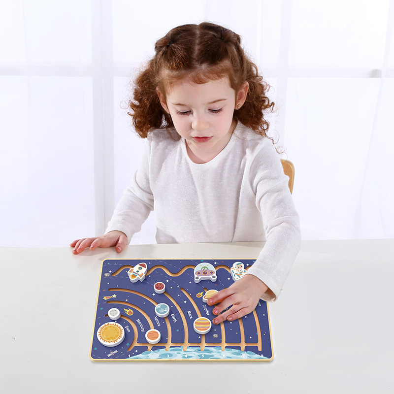 Early Education Science Exploration Puzzle Toys Montessori Kid's Solar System Nine Planets Cognitive Walking Puzzle