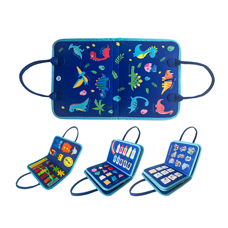 Customized Busy Board Felt Toys Educational Learning Preschool Montessori Toys for Kids