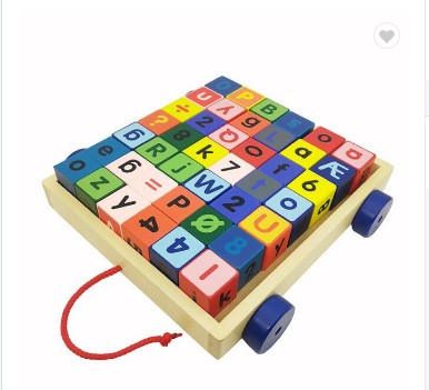 wooden block car