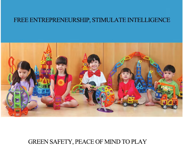 Multi-color ABS Material Preschool Toys Gifts Educational Toys Magnetic Tiles Building Block