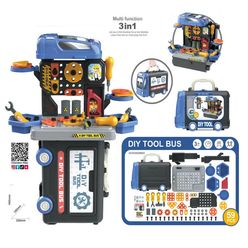 Toy Pet Tool Bus