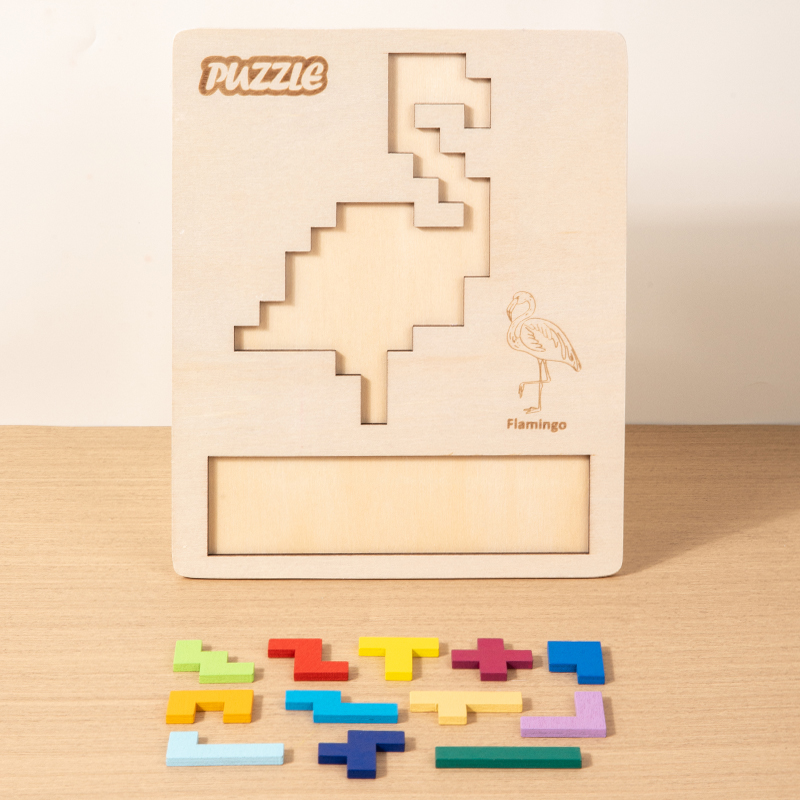 Children Brain Teaser Tangram Early Intelligence Boys and Girls Fun Toy Russian Jigsaw Puzzle