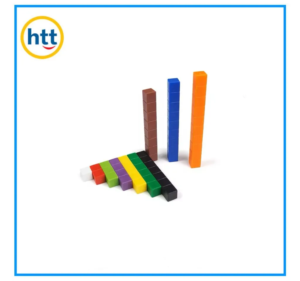Educational Cuisenaire Rods Math Counting Classroom Learning Blocks Connecting Rods Toys