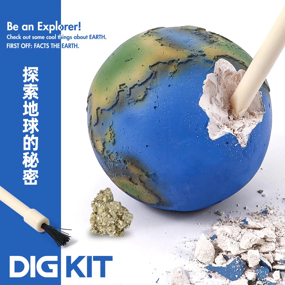 Science Education Toys Educational Children's Popular Science Solar System Eight Planets Exploration Gemstone Digging Archaeological Toys
