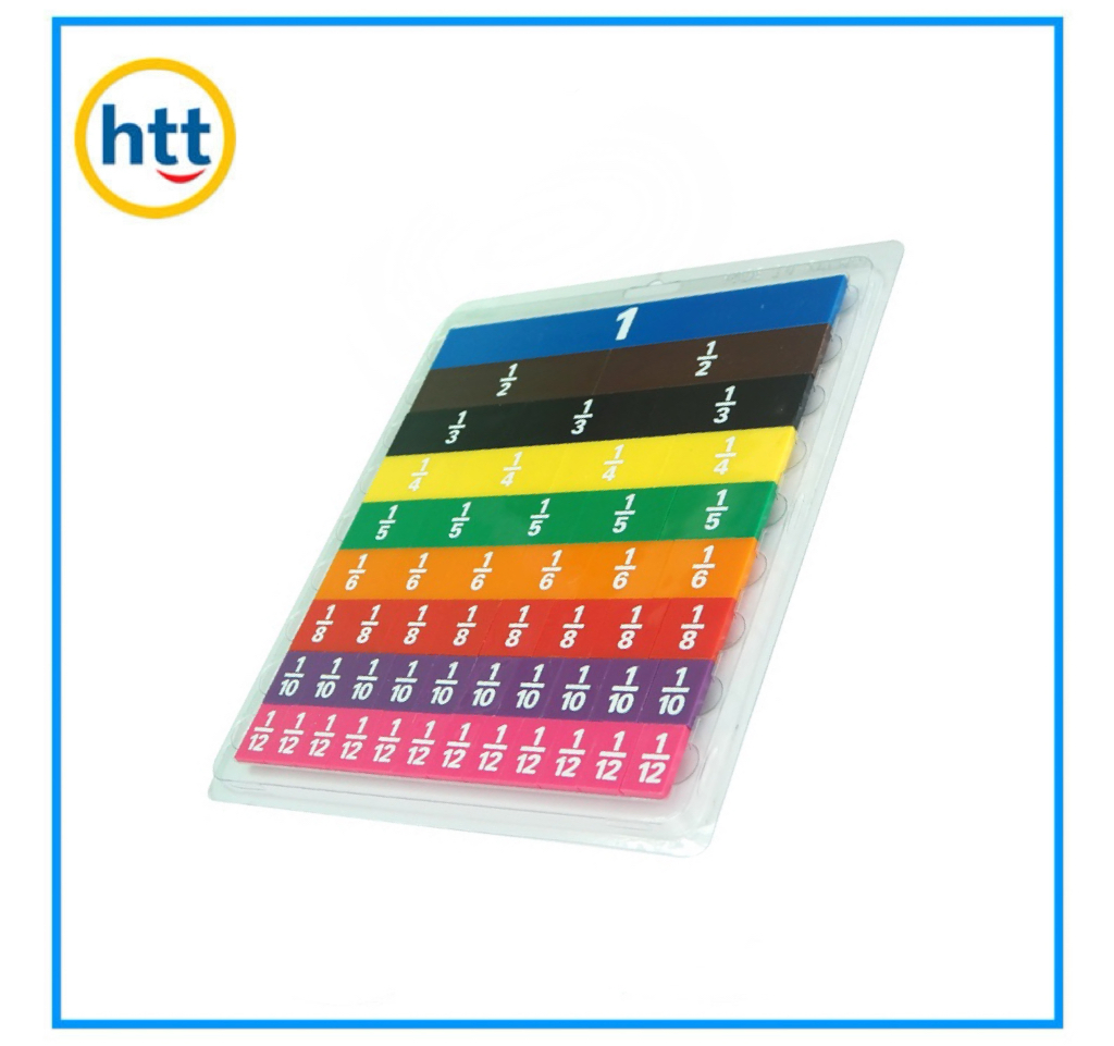 Plastic Fraction Tiles, Math Learning Toys, Teaching Aid Classroom Math Chart
