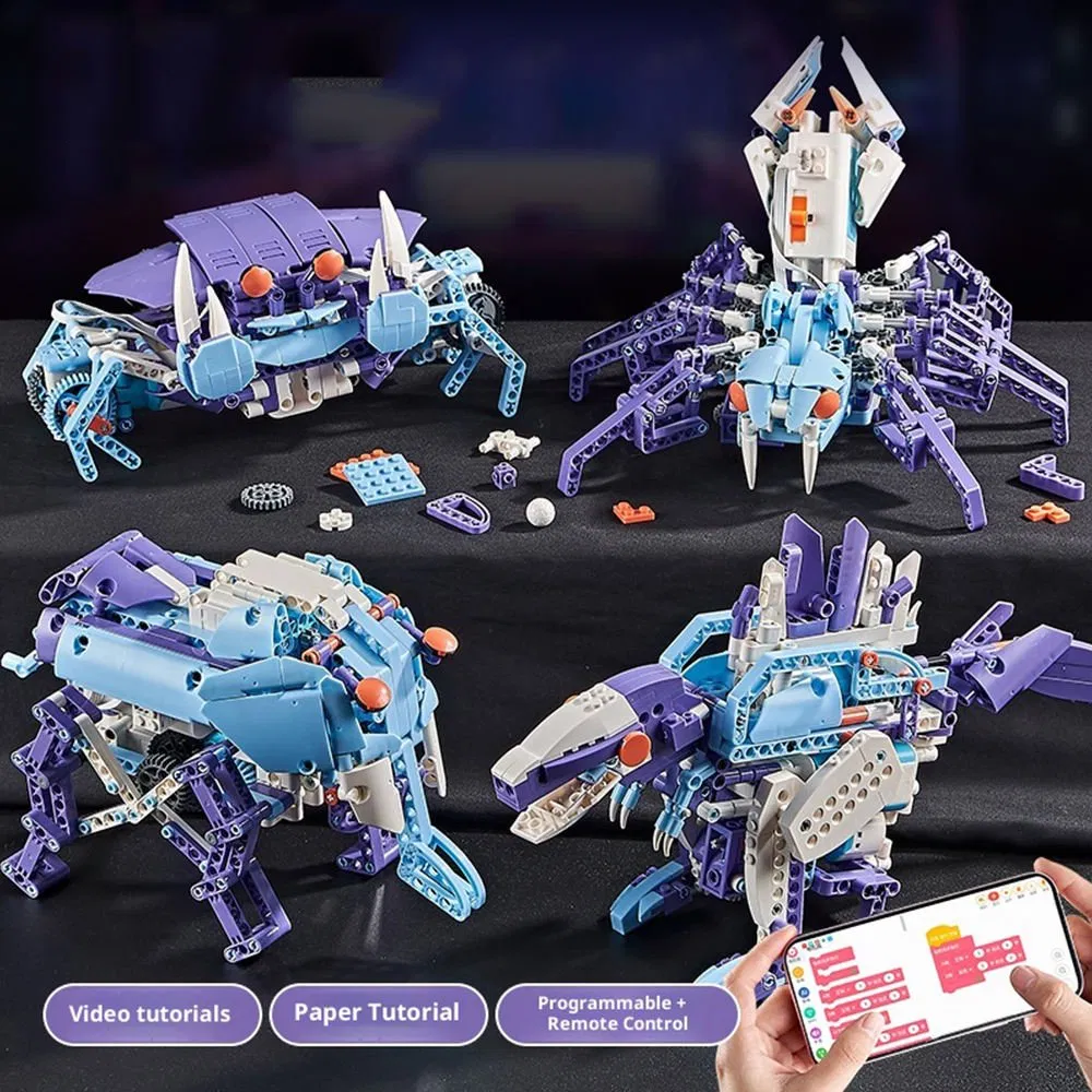 Xinbo Programming Robot Building Blocks Design 23 in 1 Dual Motor Physics Science Education Toys DIY Kid Toy Robot