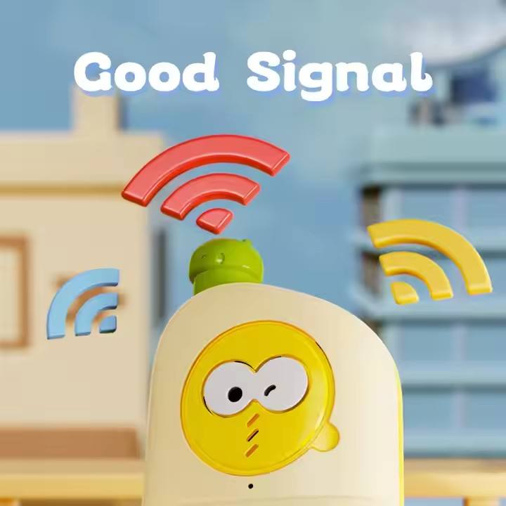 Cute Lijia Kids 2-Piece Yellow Handheld Walkie Talkie Set 1.5km Range Two-Way Communication Wireless Microphone Interactive Toy