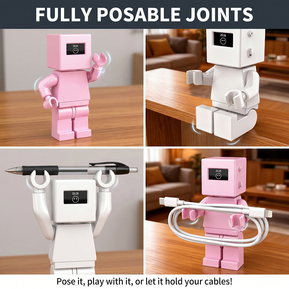 AiJH Interactive AI Smart Robot Voice-Controlled Intelligent Companion with Programming Dancing Features Educational STEM Toy