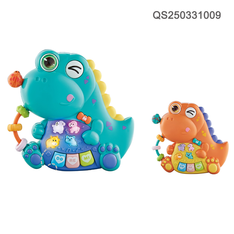 QS Toys Cartoon Electronic Piano Children's Educational Toys Multi Functional Musical Instrument Toy with Light and Music