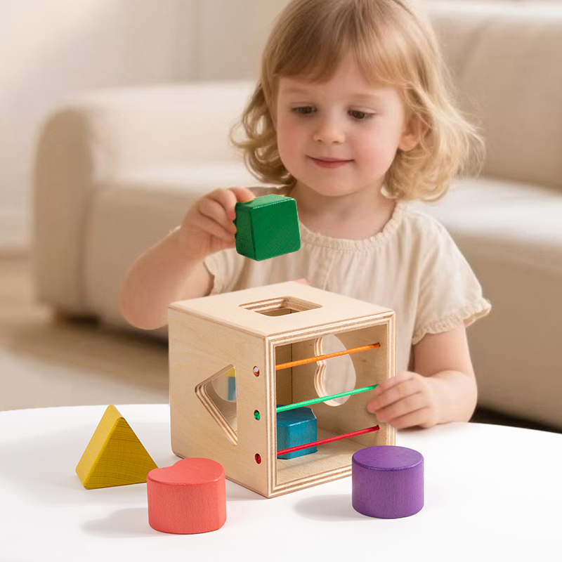 Wooden Shape Cognitive Toys Kids Montessori Toys Preschool Early Learning Educational Toys for Baby Toddlers