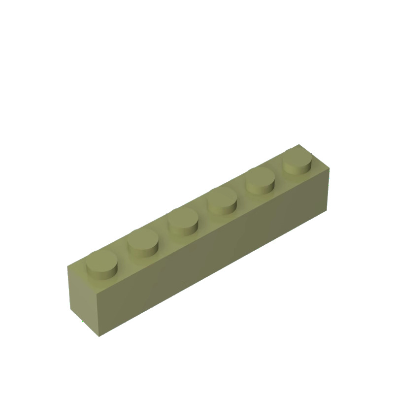 Classic Building Blocks Interlocking 1x6 Brick MOC Custom Loose Parts Premium ABS Plastic Kids Educational Creative Game Set