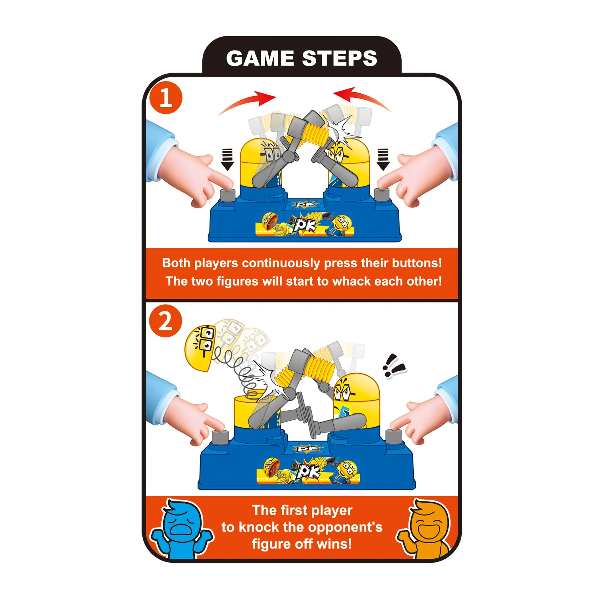 Factory Wholesale Two-Player Fighting Dolls Battle Game Kids Educational Interactive Desktop Duel Toy for Family Party Age 3+
