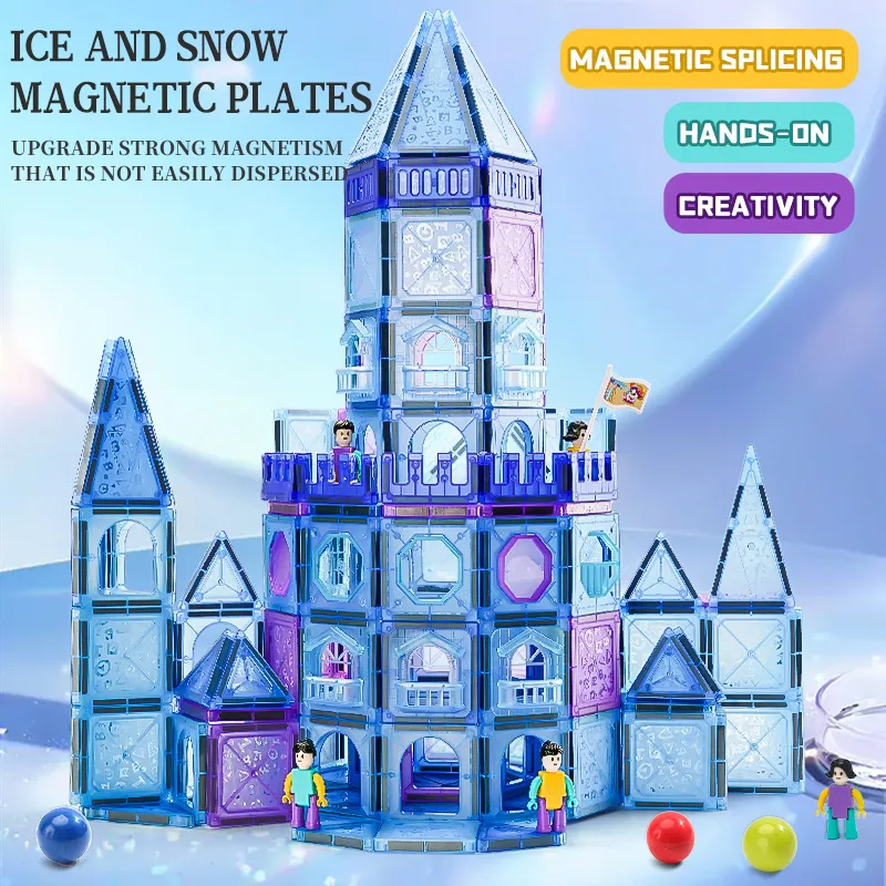 Magnetic Tiles 356PCS Kids Toys Classroom Sensory Toy for Toddlers Stem Learning Building Blocks