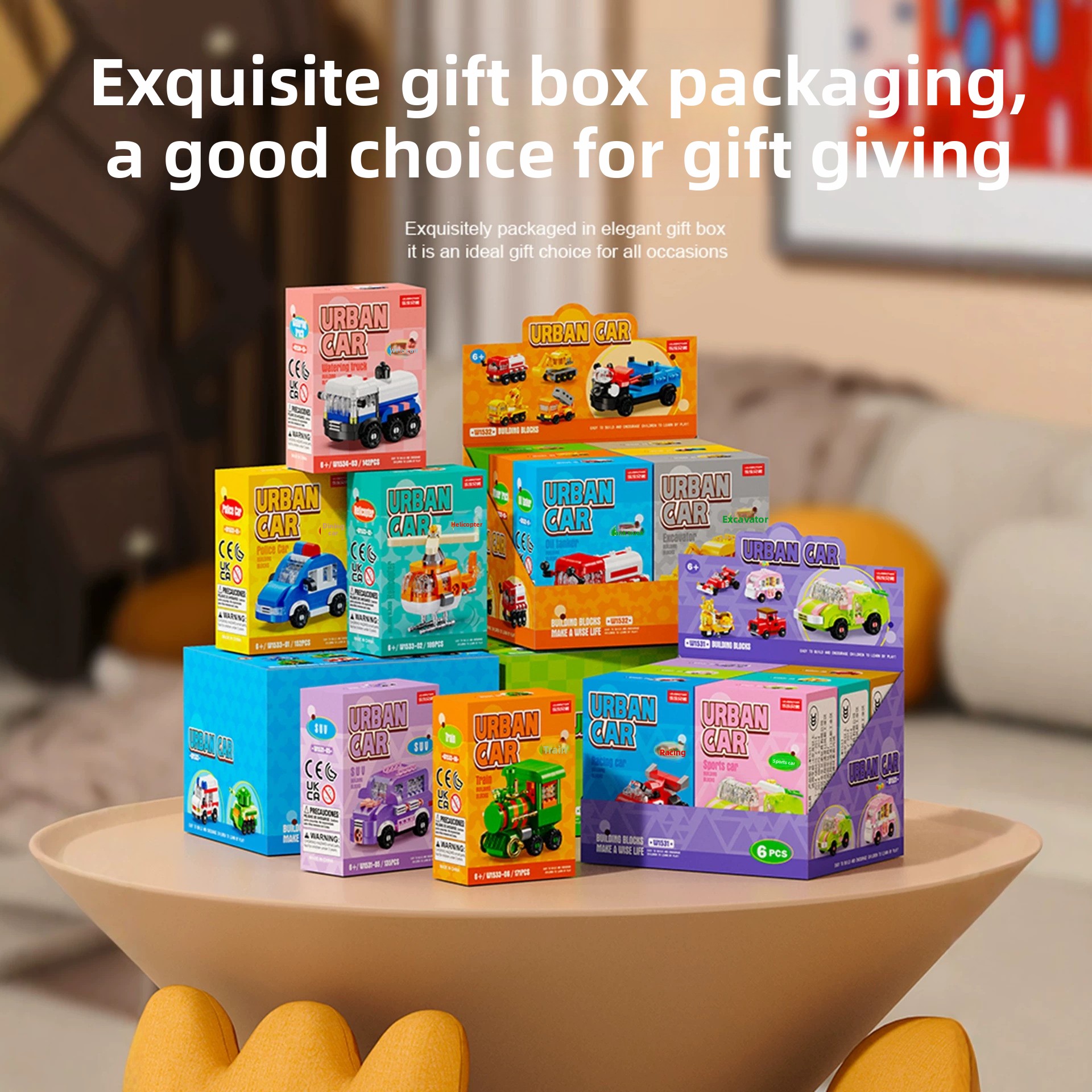 Transformable Micro Building Blocks Toy DIY Educational Construction Engineering Vehicles STEM Learning Puzzle
