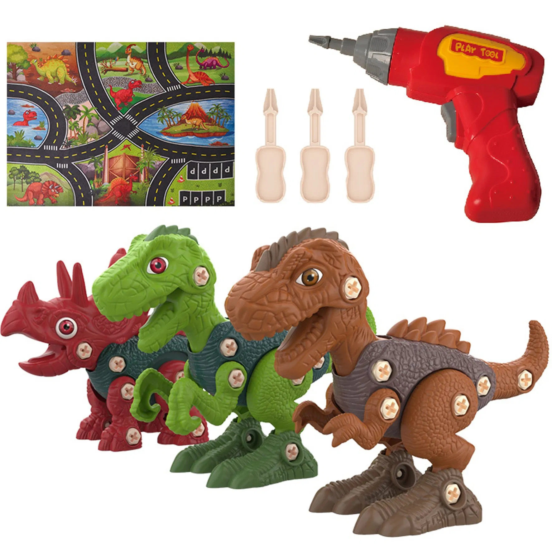 Toddlers Kids 3-5 Learning Educational Building Construction Sets Take Apart Dinosaur Toys