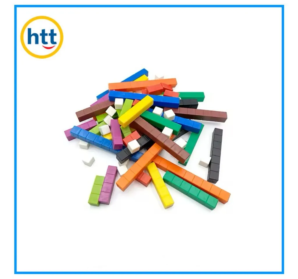 Educational Cuisenaire Rods Math Counting Classroom Learning Blocks Connecting Rods Toys