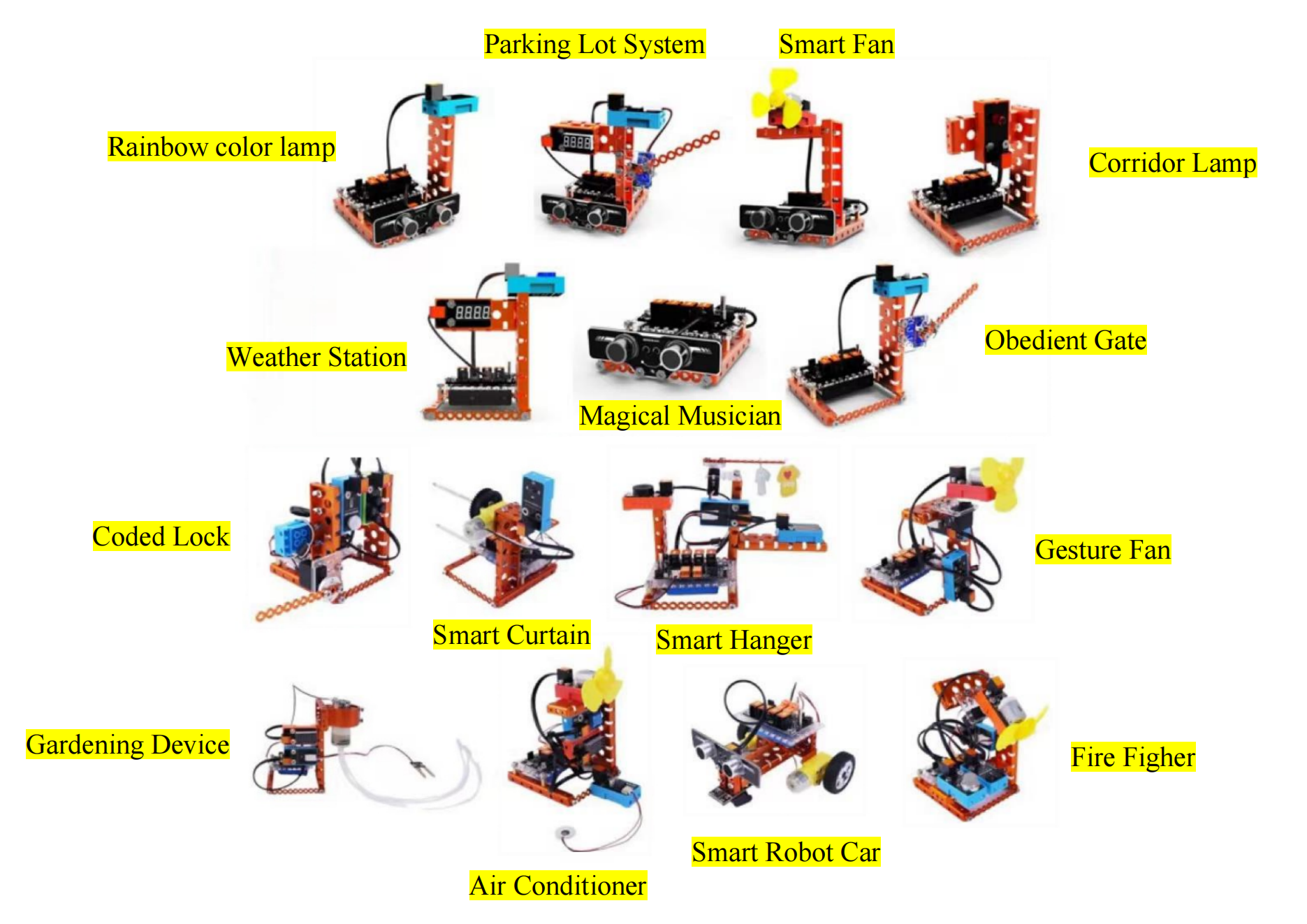 Best Seller 15 1 Intelligent Smart Home Training Kit Kids Educational STEM Building With Mechanical Maker Boards