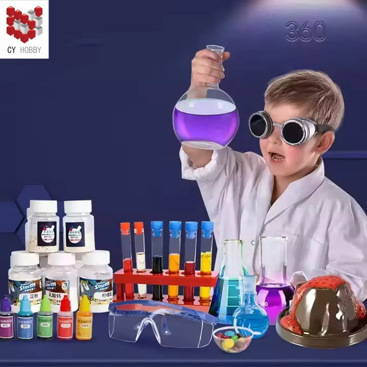 SD557 Children's Education Science Class DIY 14 in 1 Stem Children Learning Chemistry Science Kit Educational Children's Toys Kids Gift