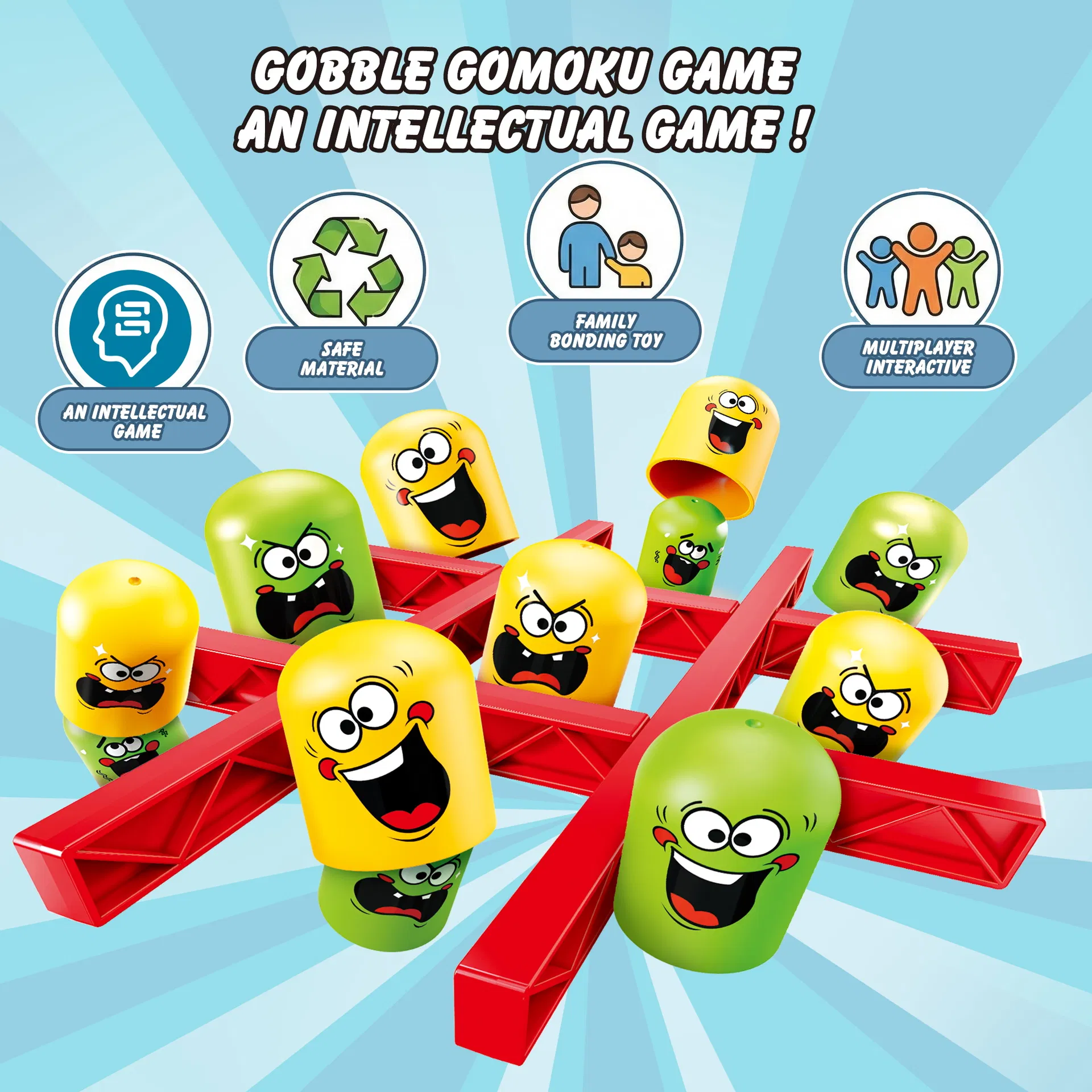 Children Educational Gobble Tic-Tac-Toe Game Detail 5
