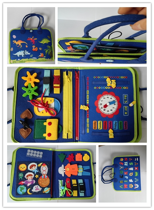 Soft Felt Educational Baby Travel Toys Quiet Book Activity Early Education Learning Felt Busy Book
