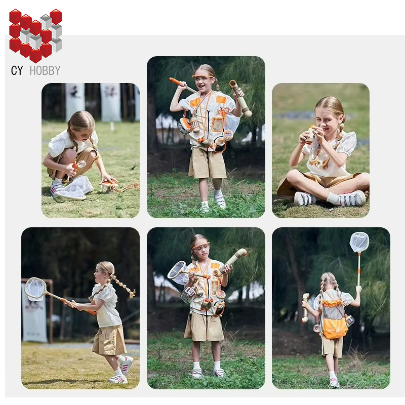 11-Piece Science Education Natural Exploration Suit Insects Suit Outdoor Children Learning Toys Gifts