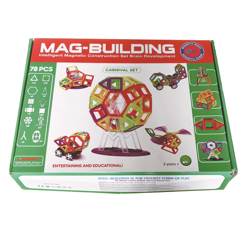 Multi-color ABS Material Preschool Toys Gifts Educational Toys Magnetic Tiles Building Block