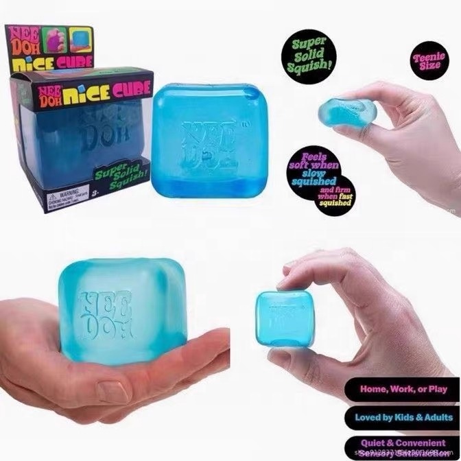 Hot Sale Nice Cube Squishy Fidget Toy Soft Squeeze Stress Cube Anti Anxiety Decompression Sensory Squish Toys for Stress Relief