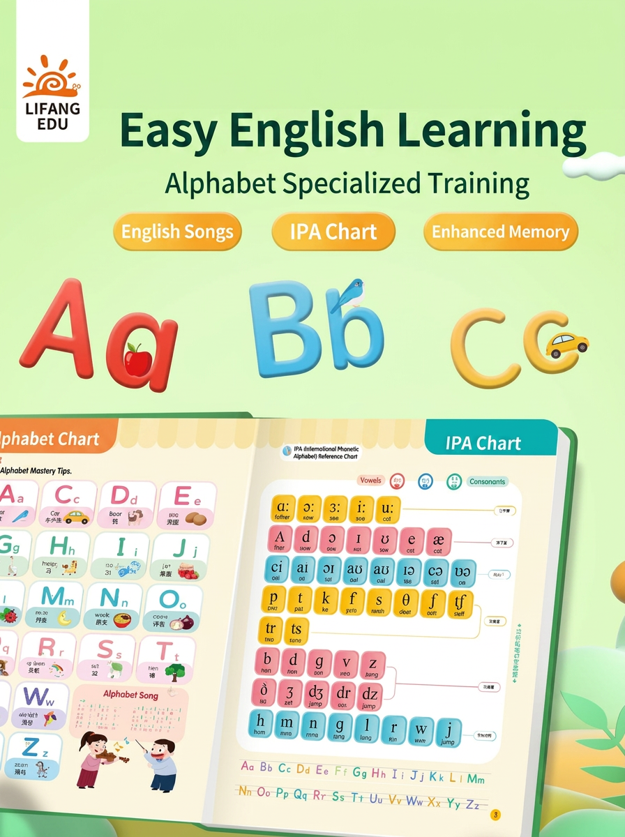 Custom Magic English Vocabulary Kids Sound Book Interactive Early Learning Audio Book