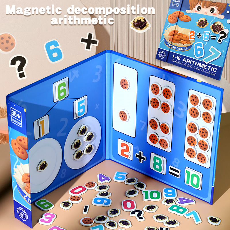 Best-sellingkids Toys Educational 1-10 Number Decomposition Jigsaw Book Math Toys Educational for Kids