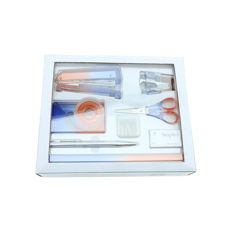Back to School Supplies Cute Custom Children 8IN1 Acrylic Marble Stationery Gift Set for Students
