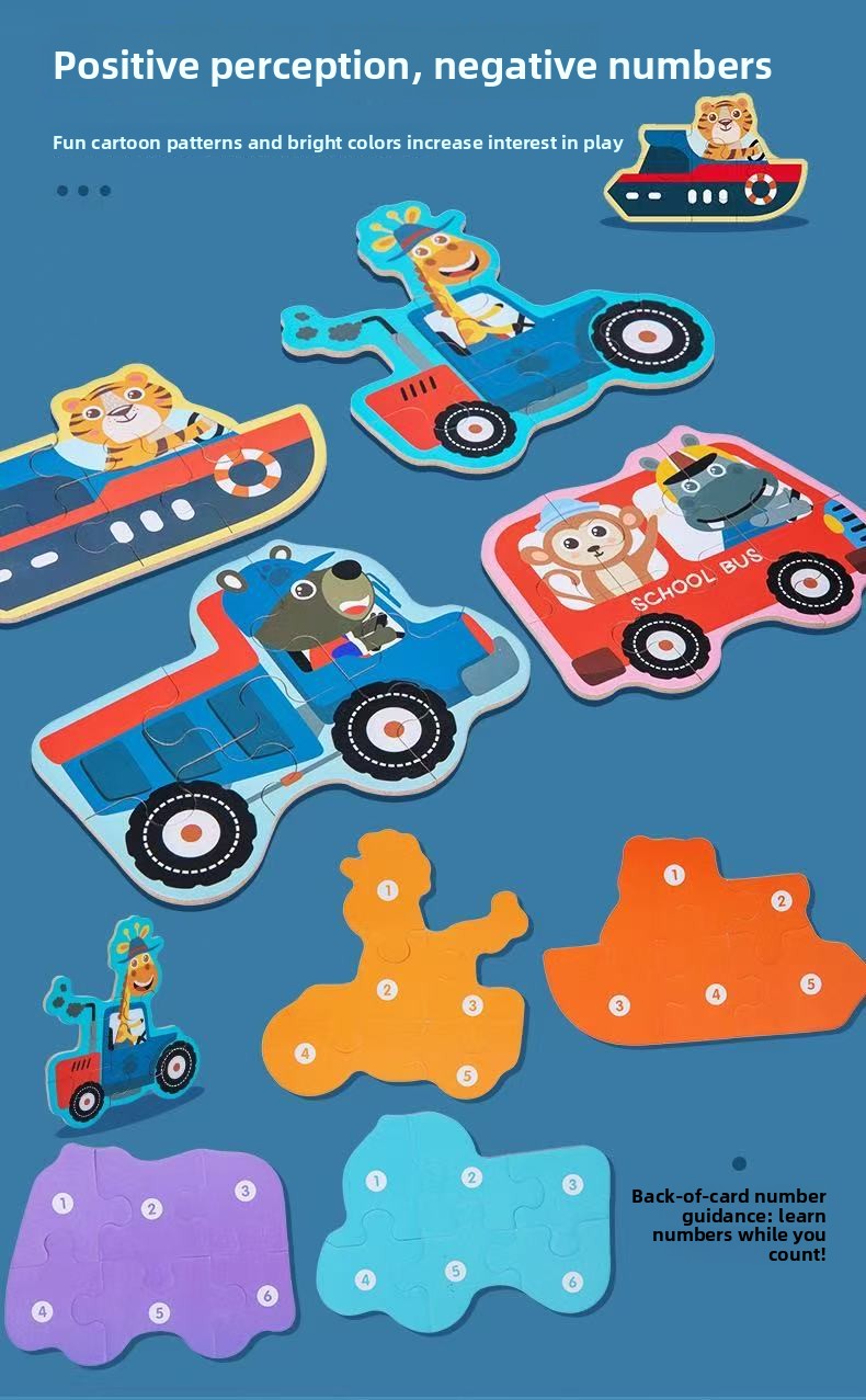 OEM ODM Cardboard DIY Educational Animal Dinosaur Jigsaw Puzzles Custom Kids Cognitive Development Toys