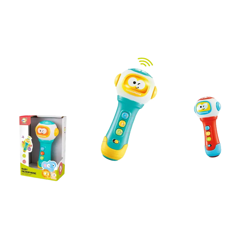 Hot Selling Karaoke Early Educational Toys Funny Interactive Sound and Music Plastic Microphone Toy for Kids Quois