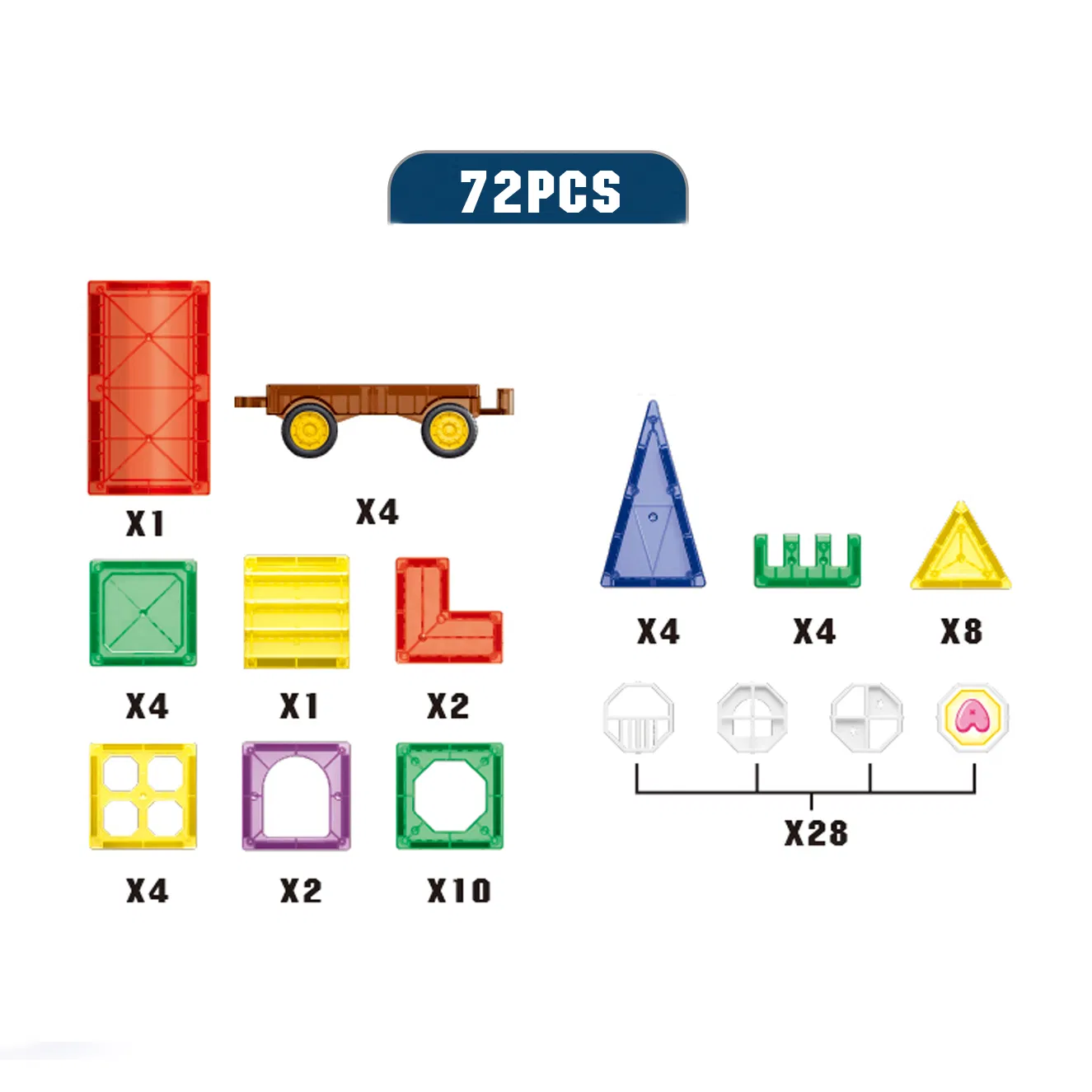 QS Educational DIY Puzzle Play Big Set Gift Kids Safety Construction Learning Amazon Hot Sales Stem Magnetic Car Blocks for Boys Girls Toddlers Toys
