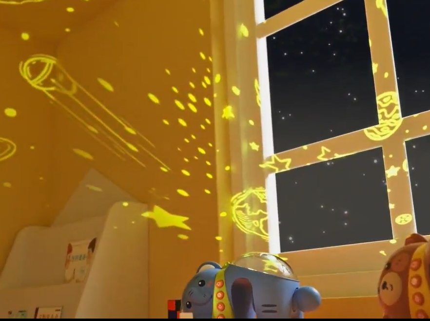 Top Selling Baby Comfort Bed Bell Star Projection Light Music Remote Control LED Night Light Children's Bedroom Toy Projection Toys