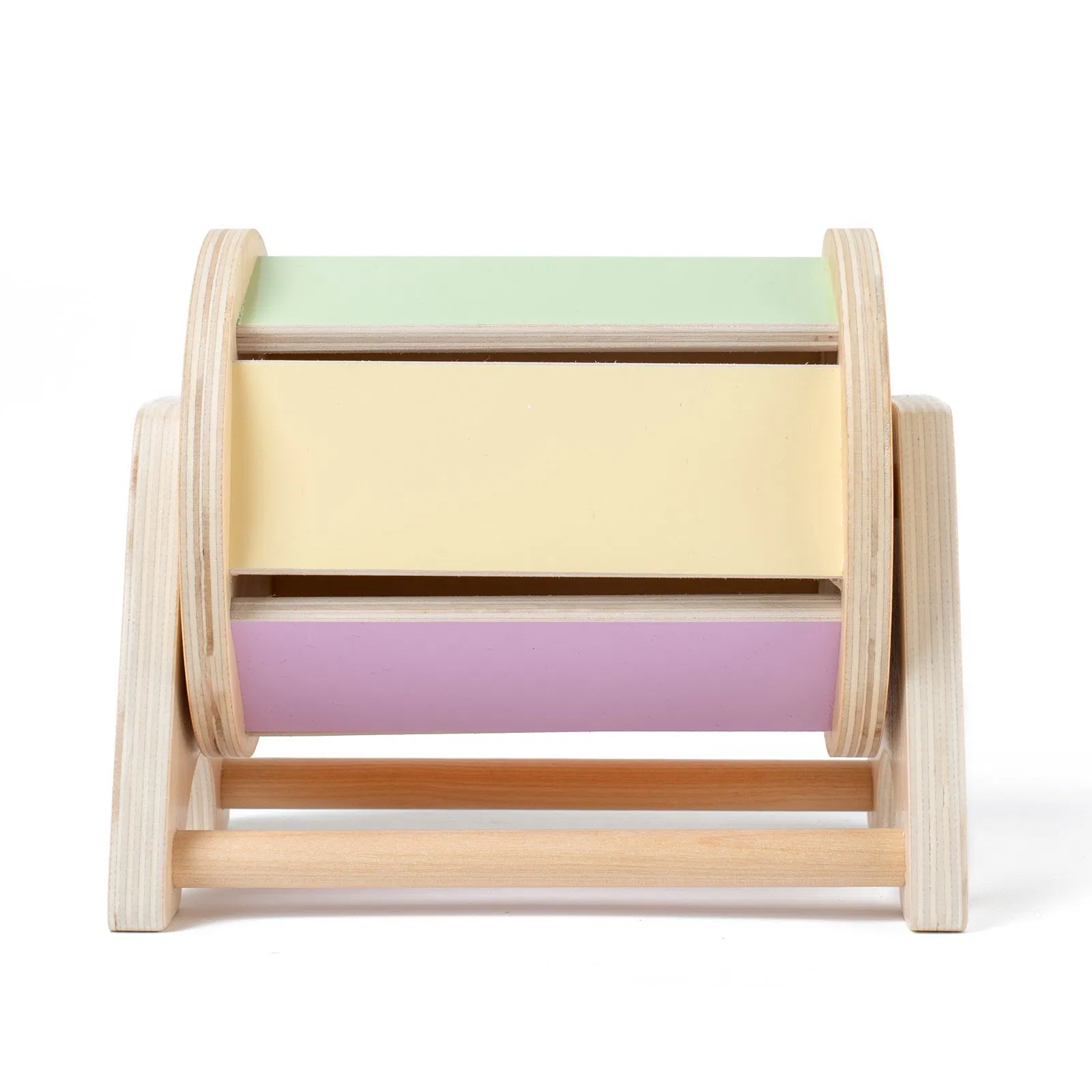 Infant Wooden Multi-Sensory Spinning Drum Montessori Educational Toy