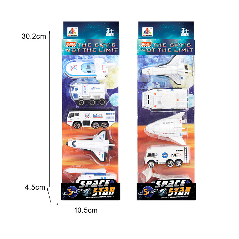Xinbo Kids &amp; Toyseducational Toys Science &amp; Engineering Toys Wholesale Space Exploration Alloy Toy Set 5PCS Mixed Colors Stem Learning Toys