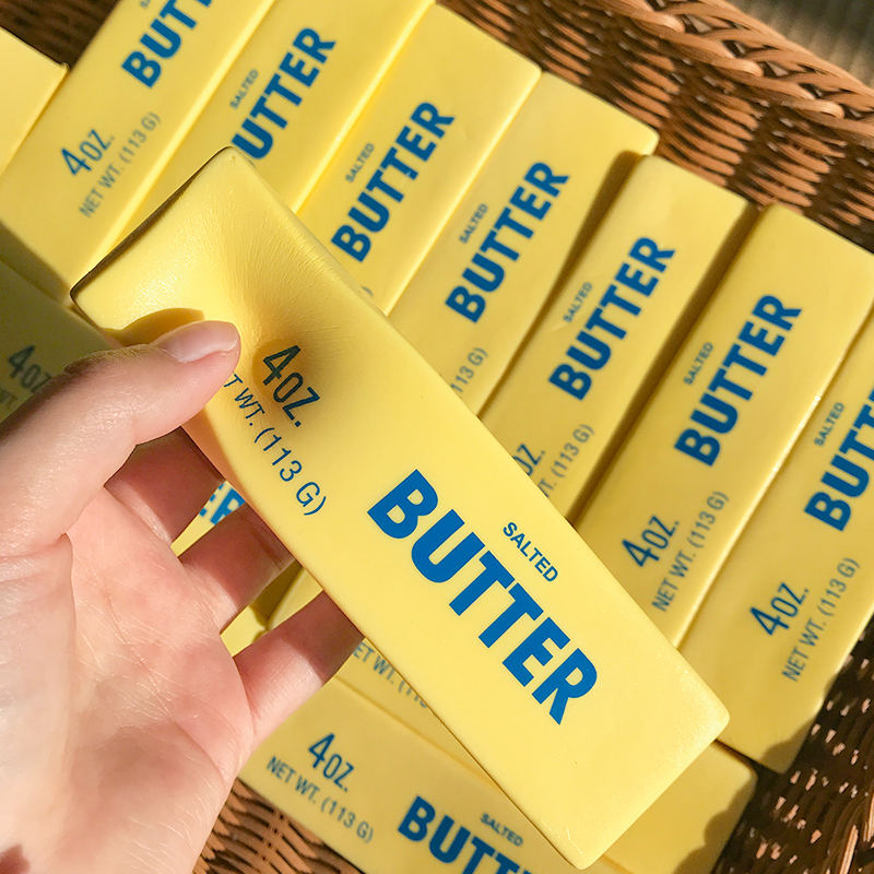 Kawaii Squishy Butter Soft Toys Squeeze Toys Slow Rebound Food Creative Simulation Butter Squishy Butter Stick Squishy Toy