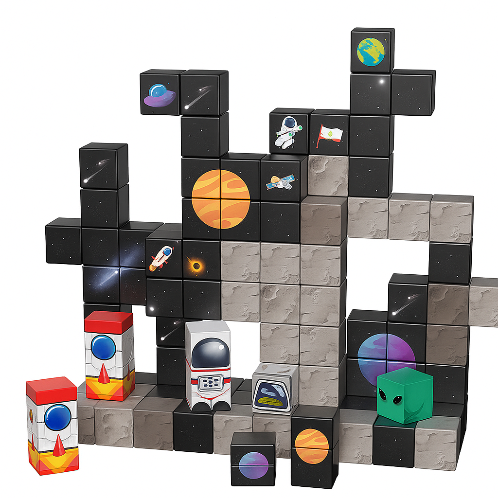 Magnetic Building Blocks Color Variants