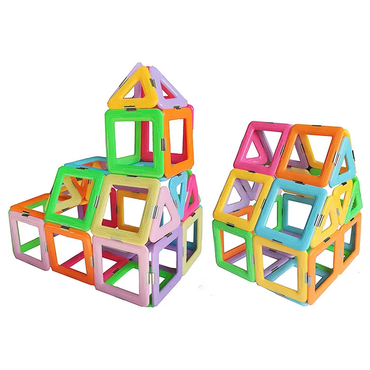 High-Quality Educational Magnetic Building Tiles Strong Magnets for Kids Learning & Creativity - Magic Construction Set of Magnetic Toys