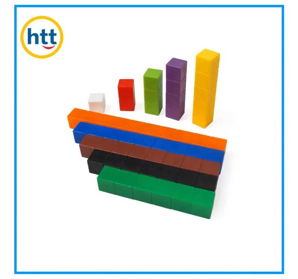 Educational Cuisenaire Rods Math Counting Classroom Learning Blocks Connecting Rods Toys