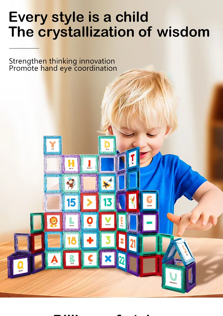 Alphabet Learning Toys for Toddlers 1-3 2-4 4-8, Classroom Must Have 140PCS Construction Toy,
